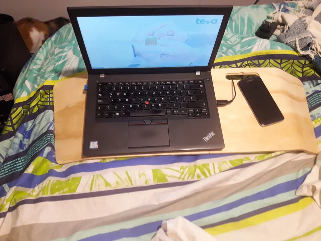 Modern Laptop Table with wireless charger - image 1
