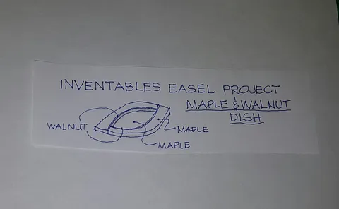 maple & walnut dish