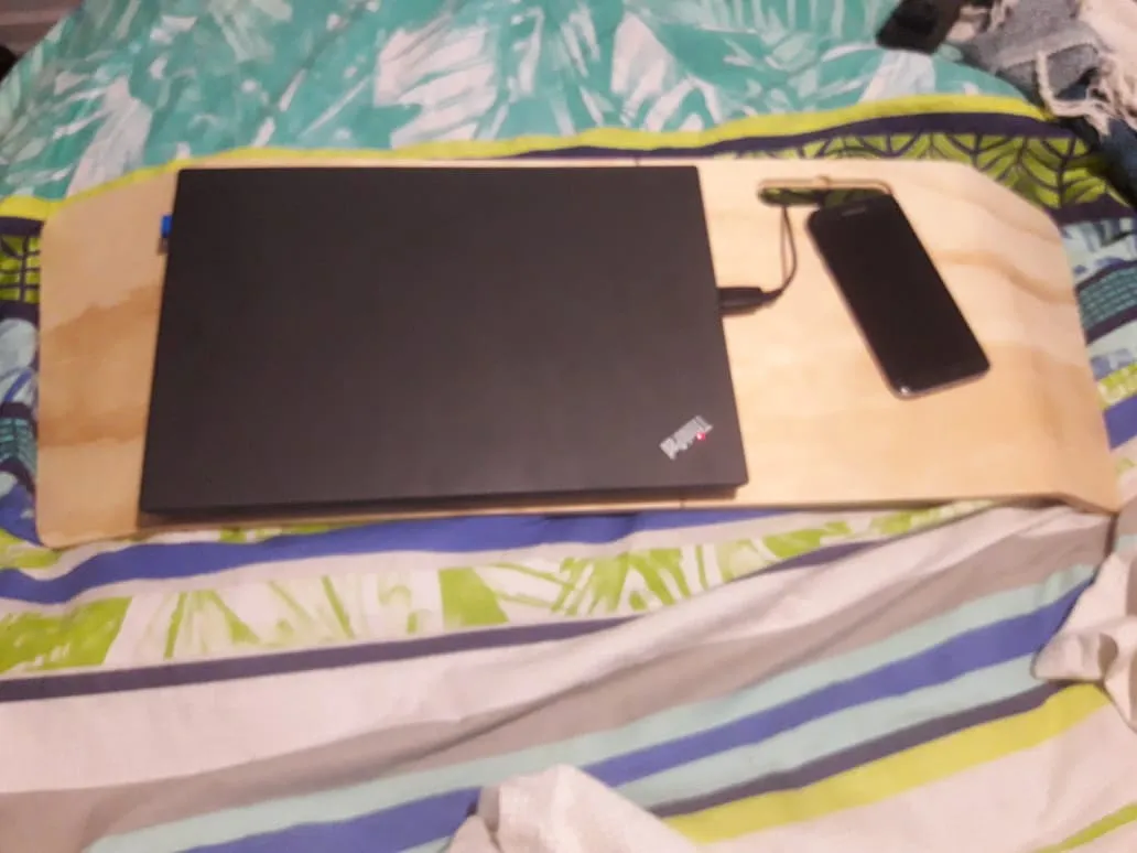 Modern Laptop Table with wireless charger - image 2