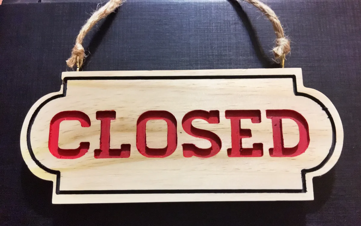 Traditional Wooden Open/Close Sign - image 2