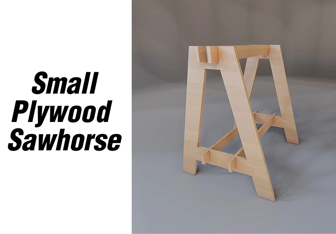 Small Plywood Sawhorse - image 1