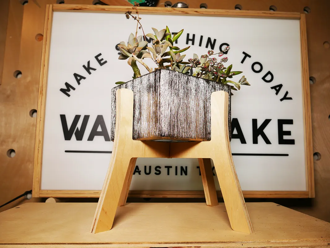 Mid Century Modern Planter Stand - image 4