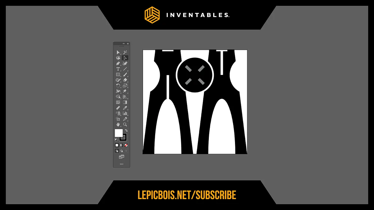 Knock-Down 30" Stool by Le PicBois — Design in Adobe Illustrator