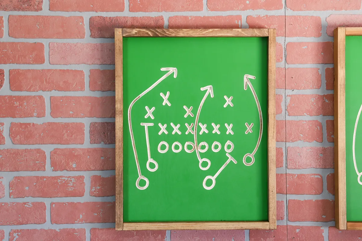 Carved Football Play Wall Art - image 2