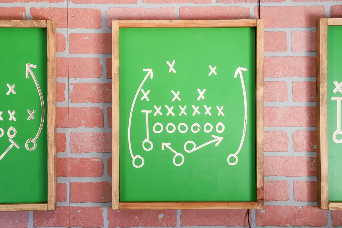 Carved Football Play Wall Art - image 3