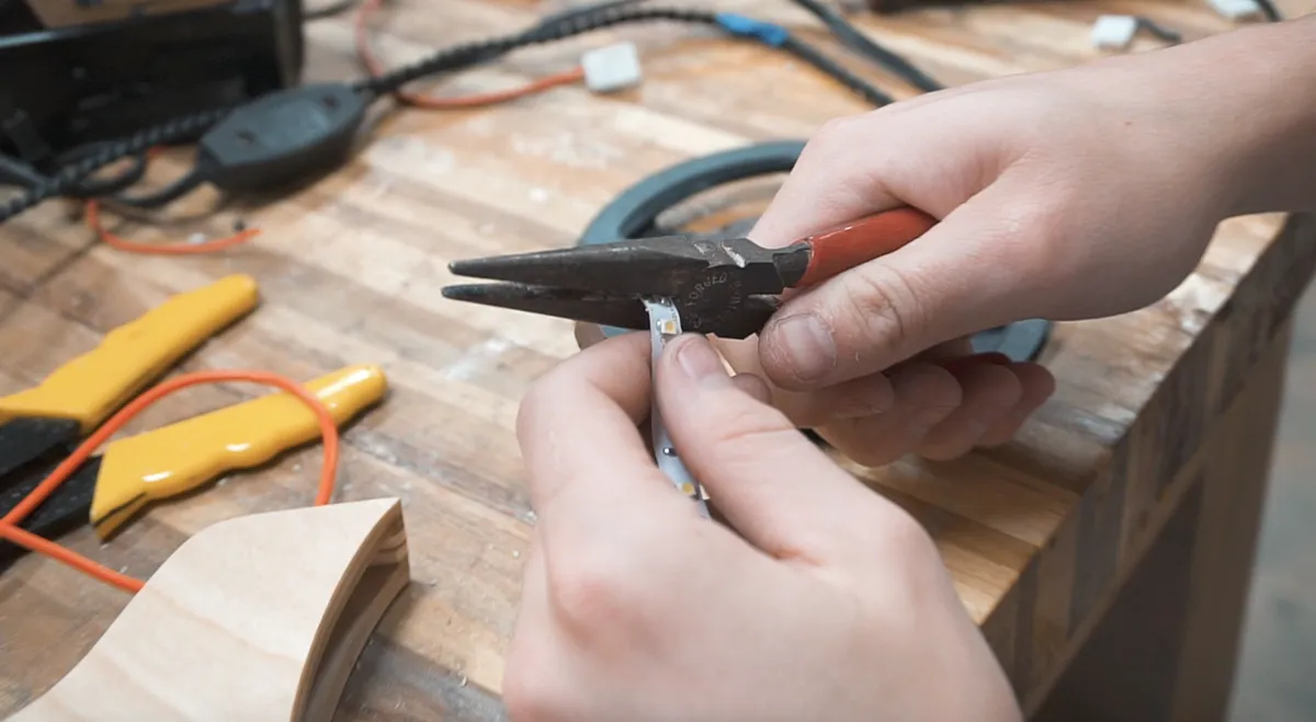 DIY Flat Pack LED Desk Lamp — Wiring (image 6)