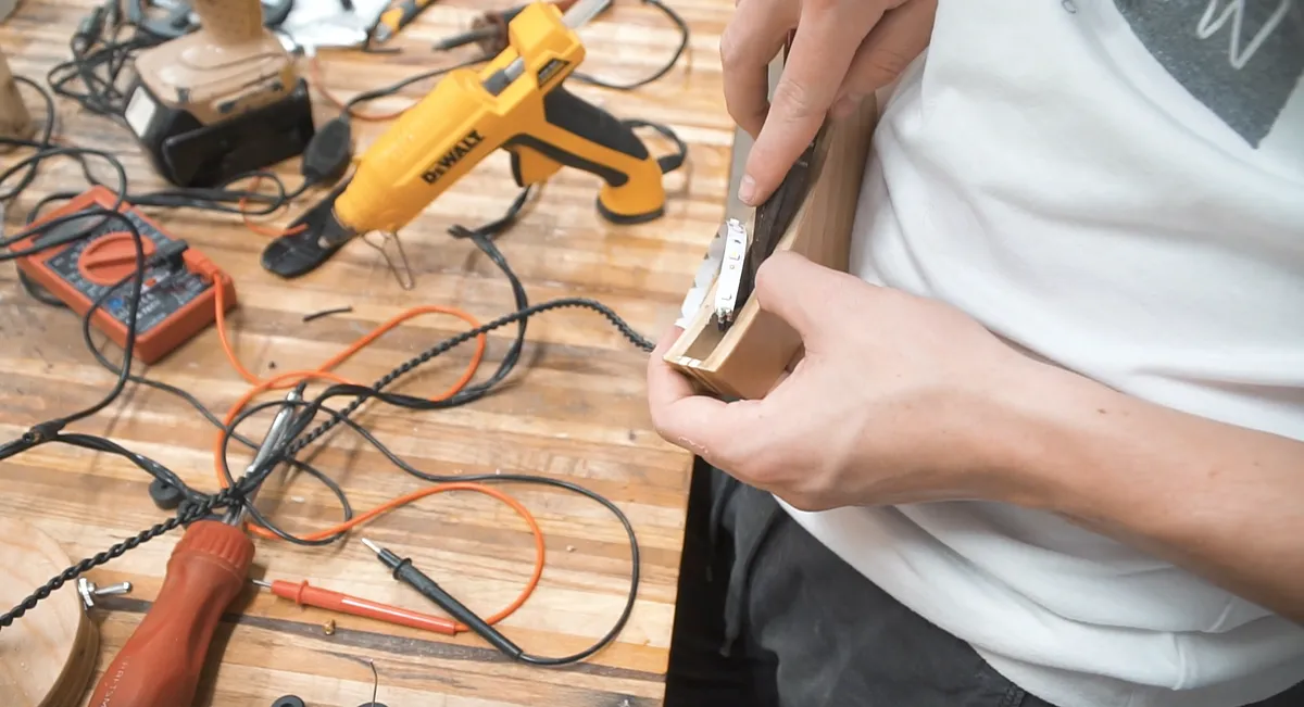 DIY Flat Pack LED Desk Lamp — Wiring (image 7)