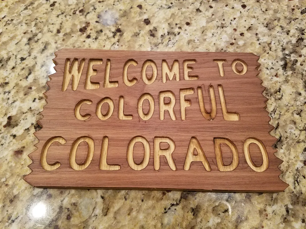 Welcome to Colorful Colorado Sign - image 1