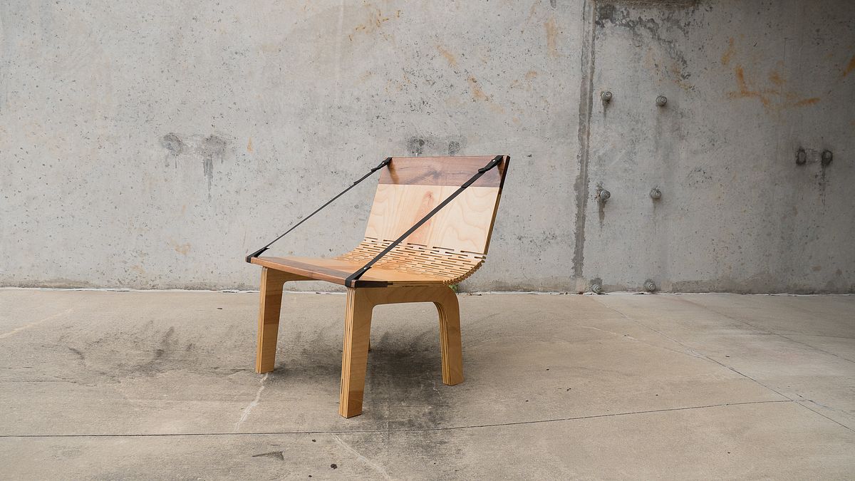 DIY Modern Curved Plywood Lounger Chair 