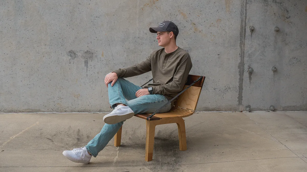 DIY Modern Curved Plywood Lounger Chair  - image 2