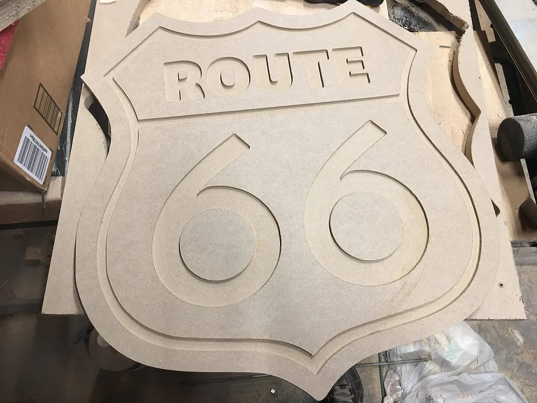 Route 66 Sign 24" x 24" - image 1