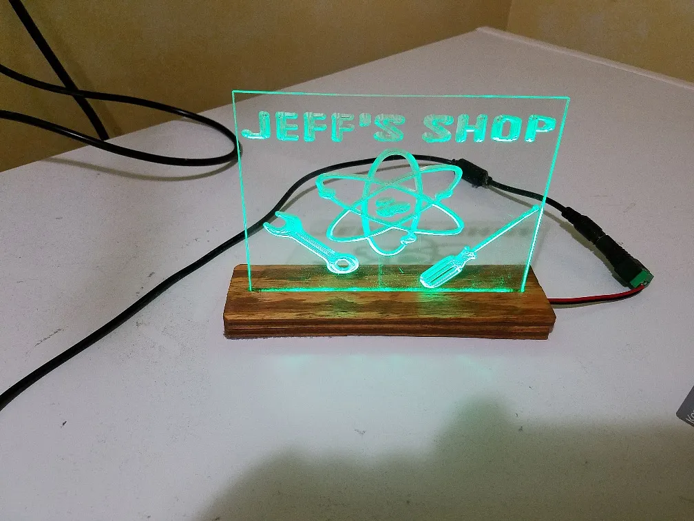 Acrylic LED sign - image 2