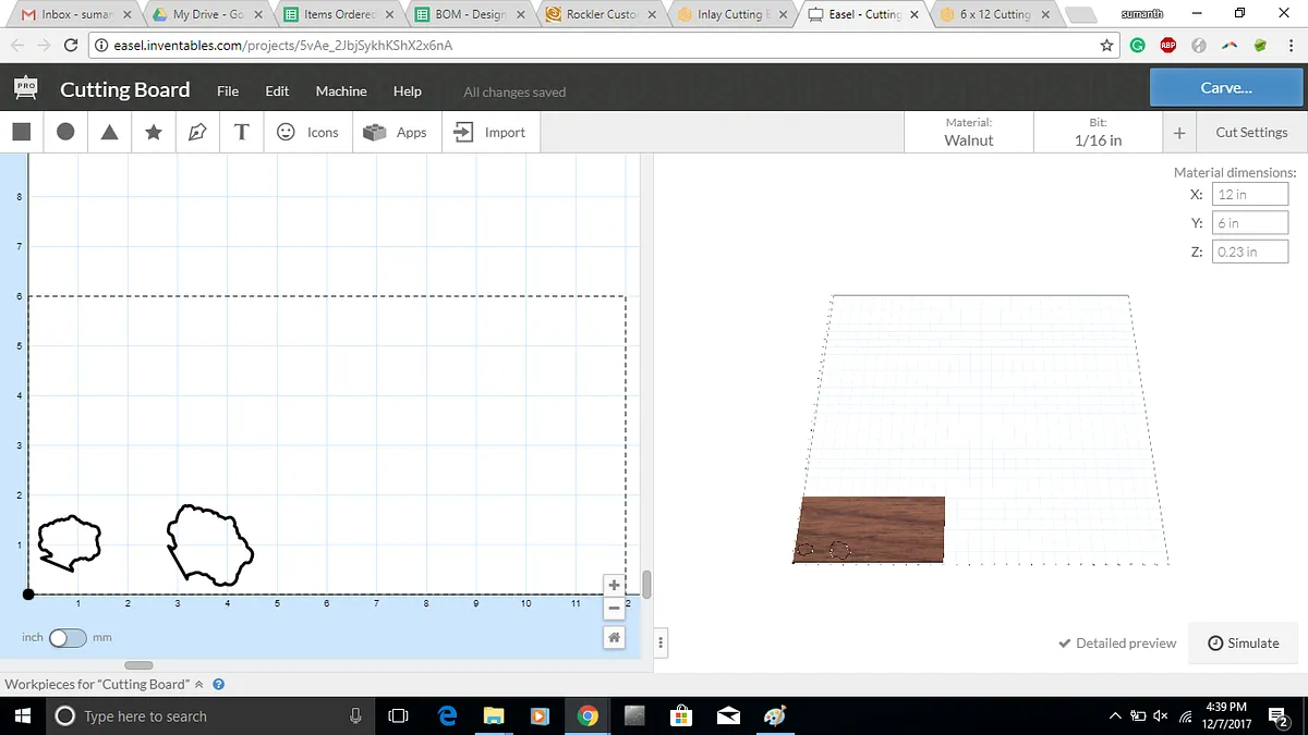 Inlay Cutting Board — Carve out the Wenge