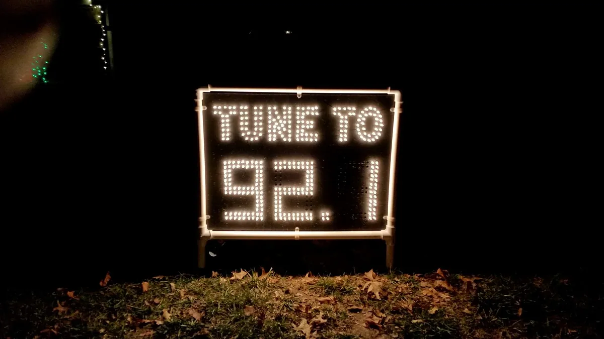 Christmas Display Frequency Sign - image 1