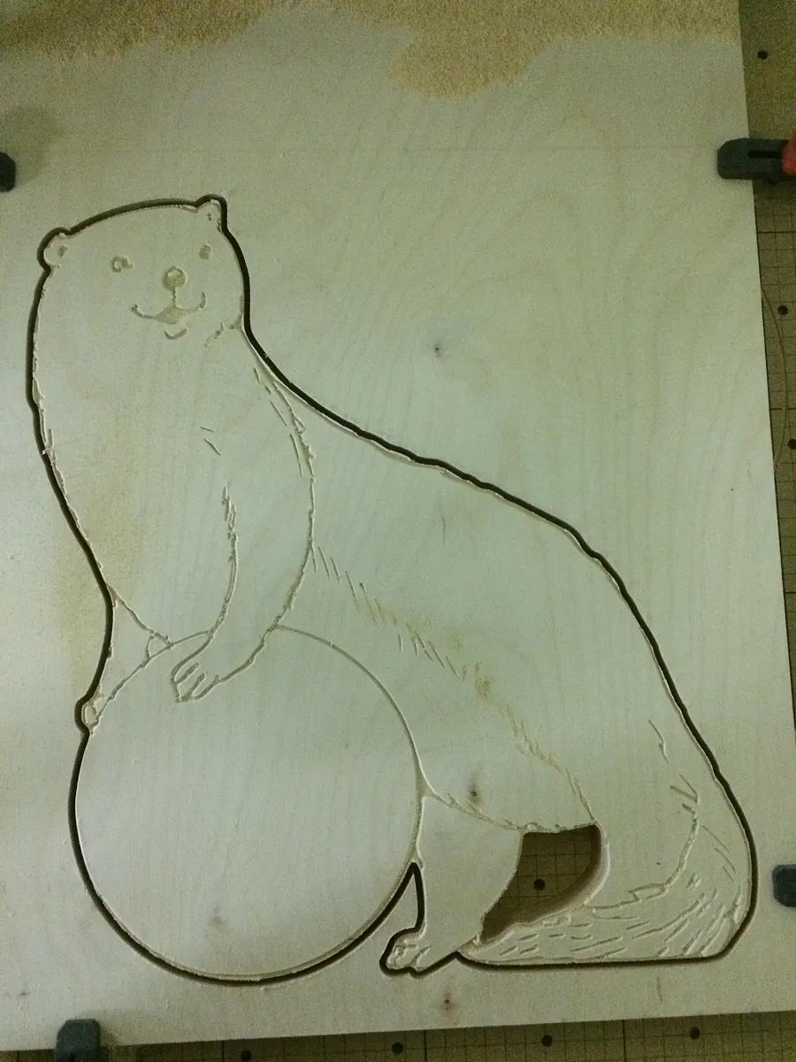 Otter Chair — Left Side Outline (image 2)
