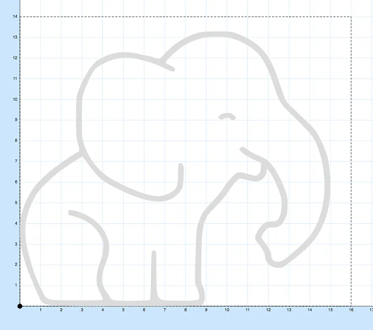 Elephant Chair — Right Side Details and Outline