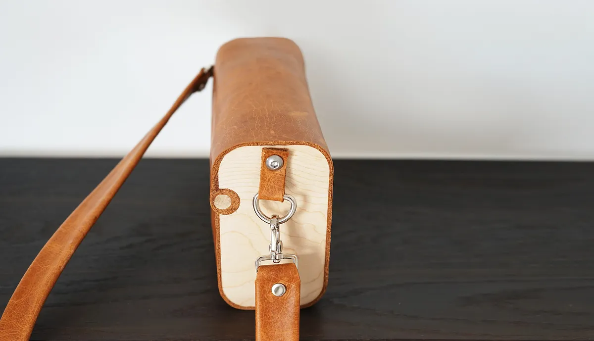 Wood and Leather Bag - image 2