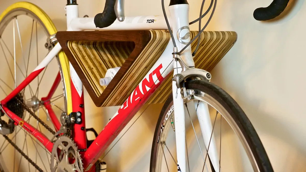 DIY Floating Wall-Mounted Bike Rack - image 1