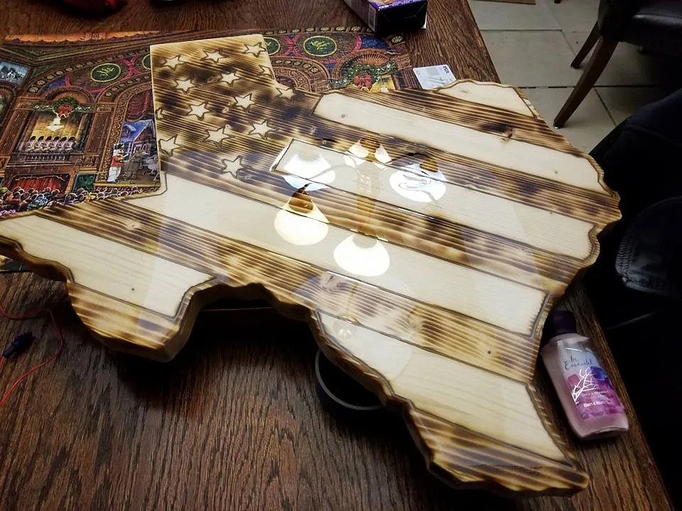Texas shape flag USA - image 1