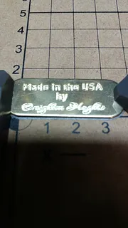 First try at name plate