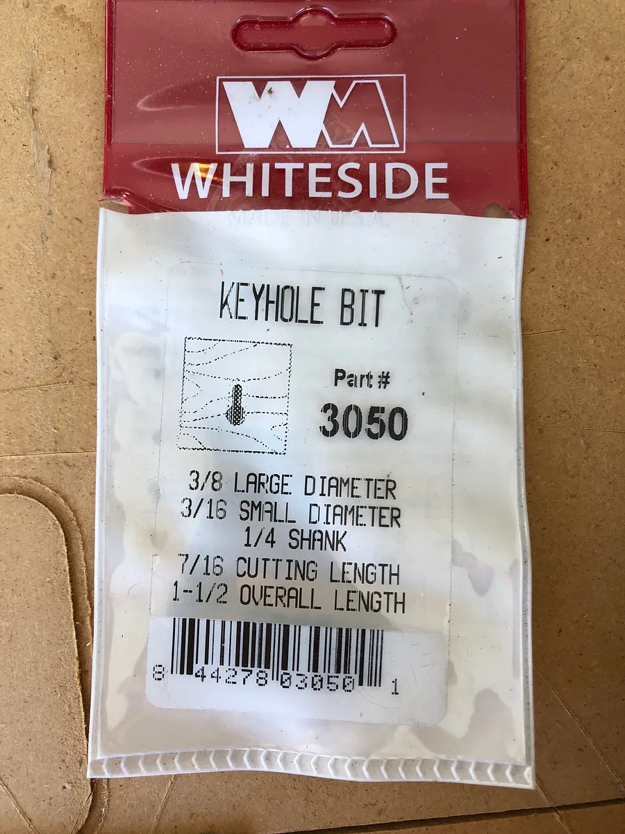 Hanging Keyhole — Making the Hole
