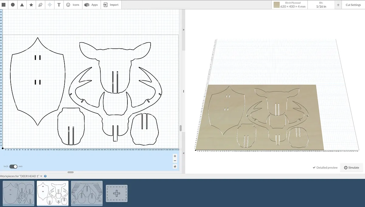 DEER HEAD  - image 2