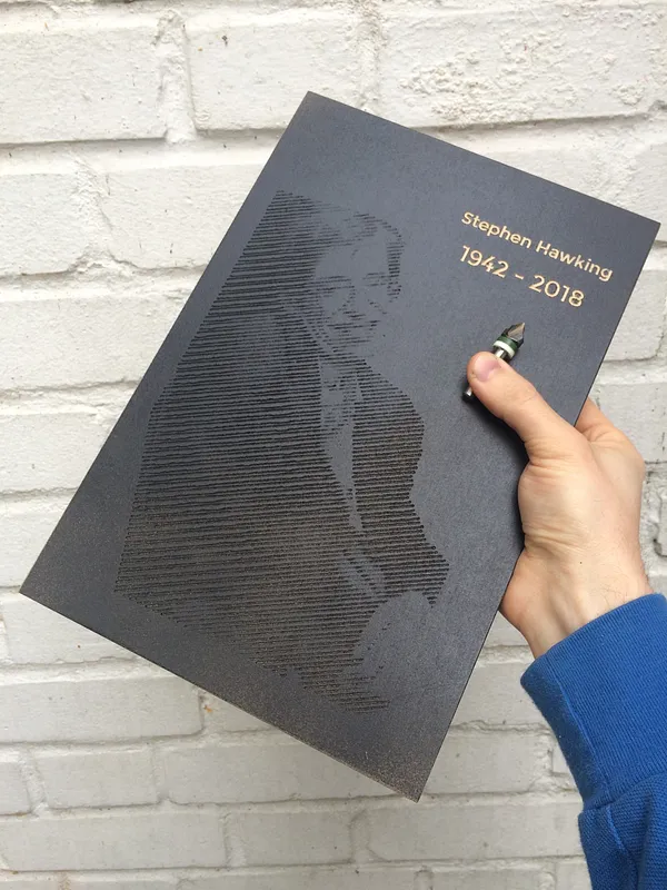 Stephen Hawking photovcarve - image 1