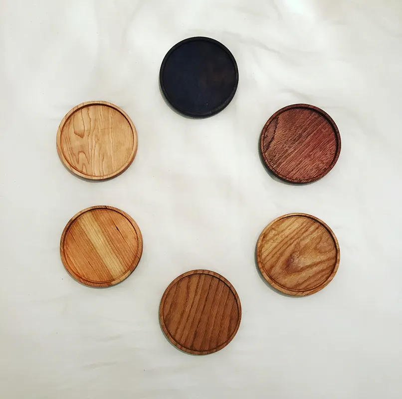 Hardwood Stacking Coasters - image 1