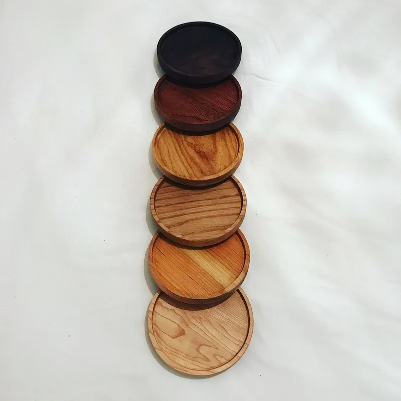 Hardwood Stacking Coasters - image 3