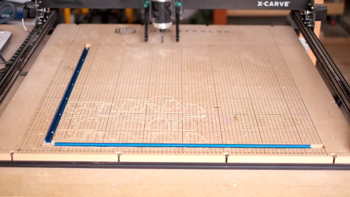 Adding t-track clamps and bracket to X-Carve — Install t-track (image 4)