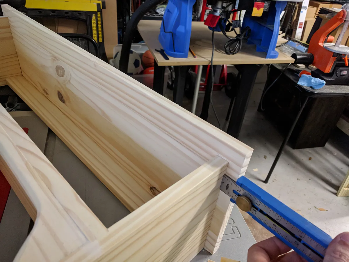 Floating Hutch — Step 12 - Attach Top (Part E)