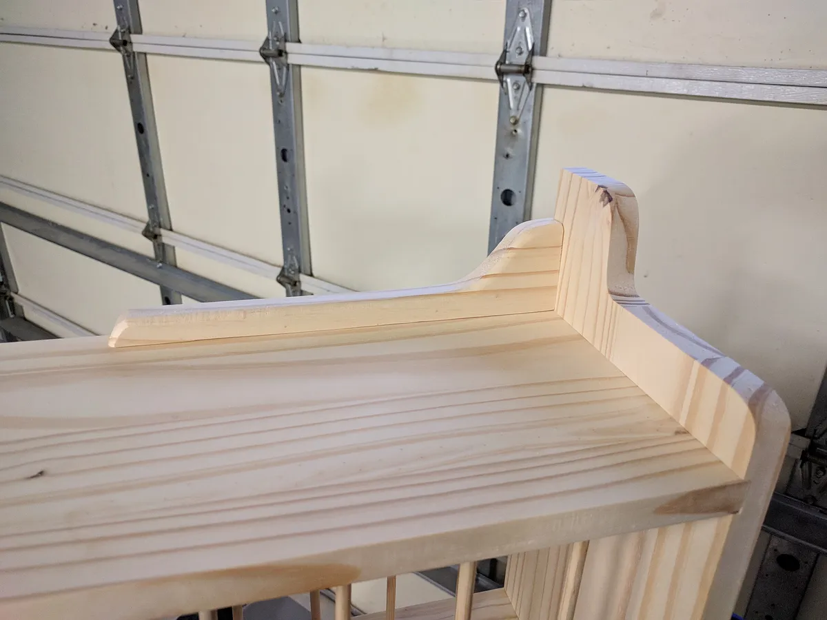 Floating Hutch — Step 11 - Attach the trim pieces (Parts G, H, I and J) (image 4)