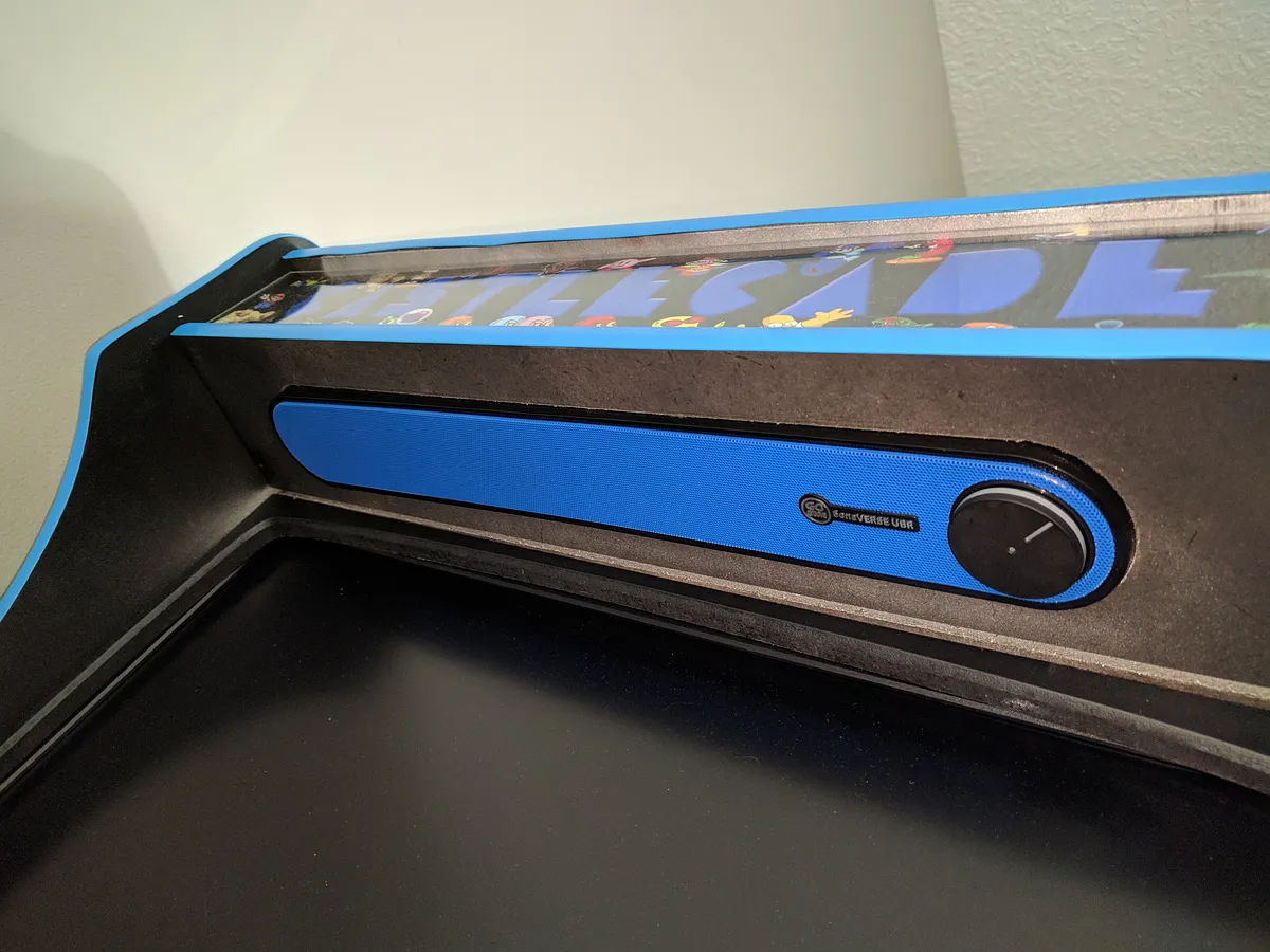 Bartop Arcade Machine — Assemble Marquee Print and Button Mount