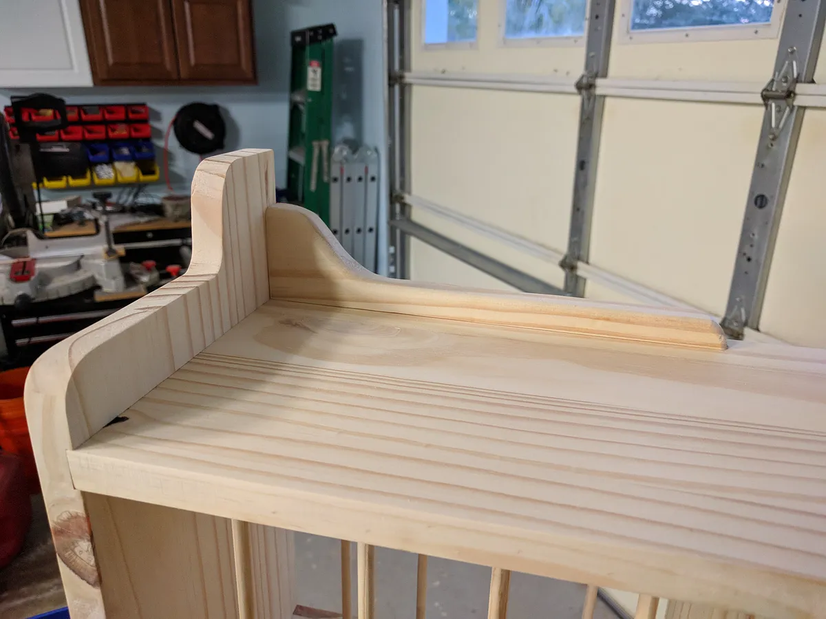 Floating Hutch — Step 11 - Attach the trim pieces (Parts G, H, I and J) (image 5)