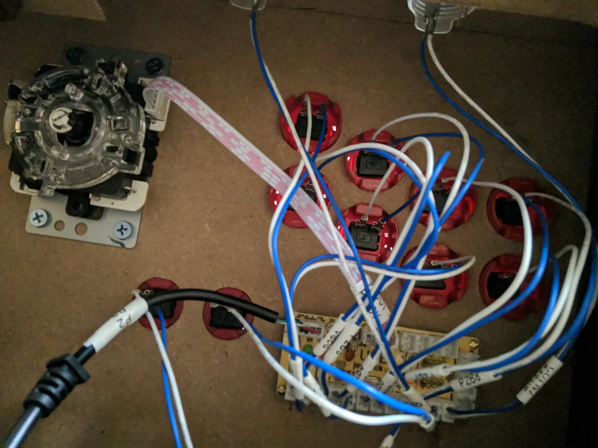 Bartop Arcade Machine — Mount USB button board and wire up (image 2)