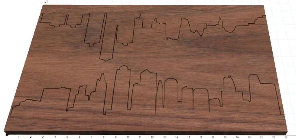 Dual Cities End Table - image 1