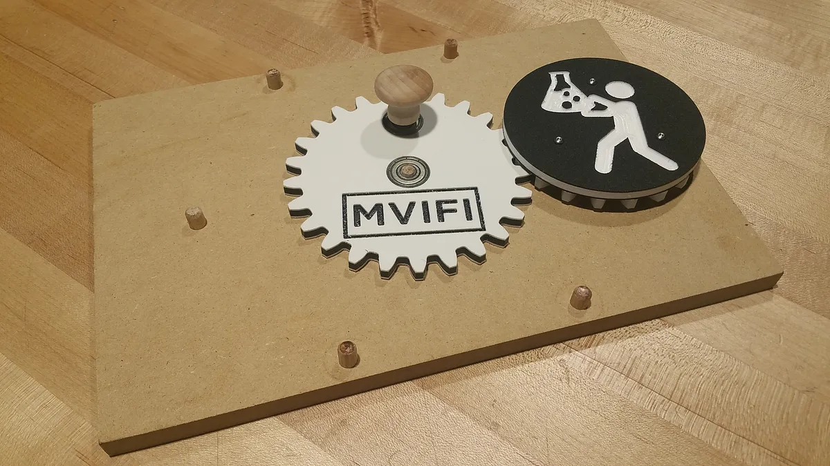 The "BoJimble" 7-Gear Table Toy — Test Fit the "BoJimbles" and Trim Dowels (image 2)