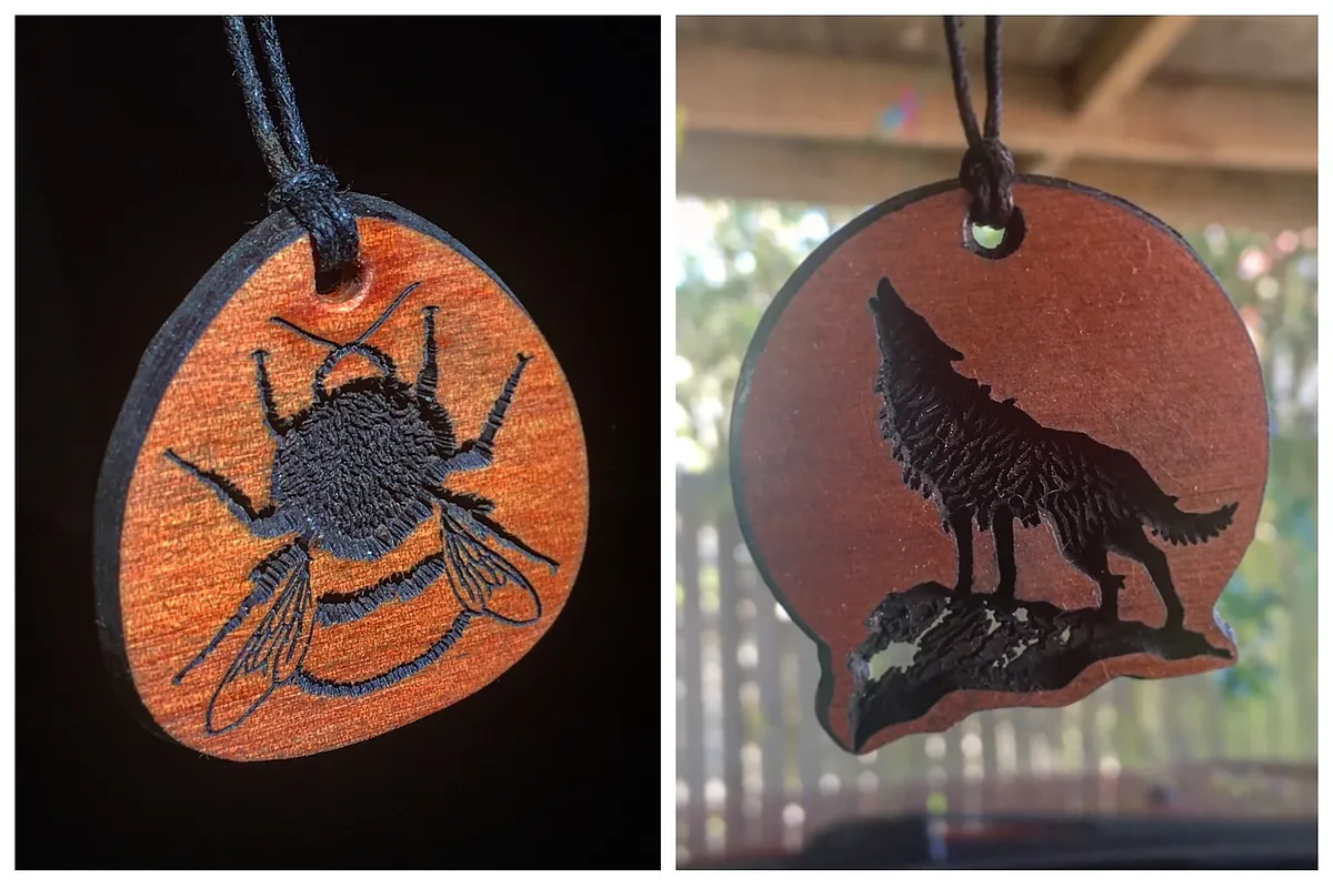 Fury Bee And Wolf Necklace/Hangers - image 1