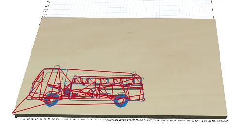 Cutting Board Firefighters — Fire truck