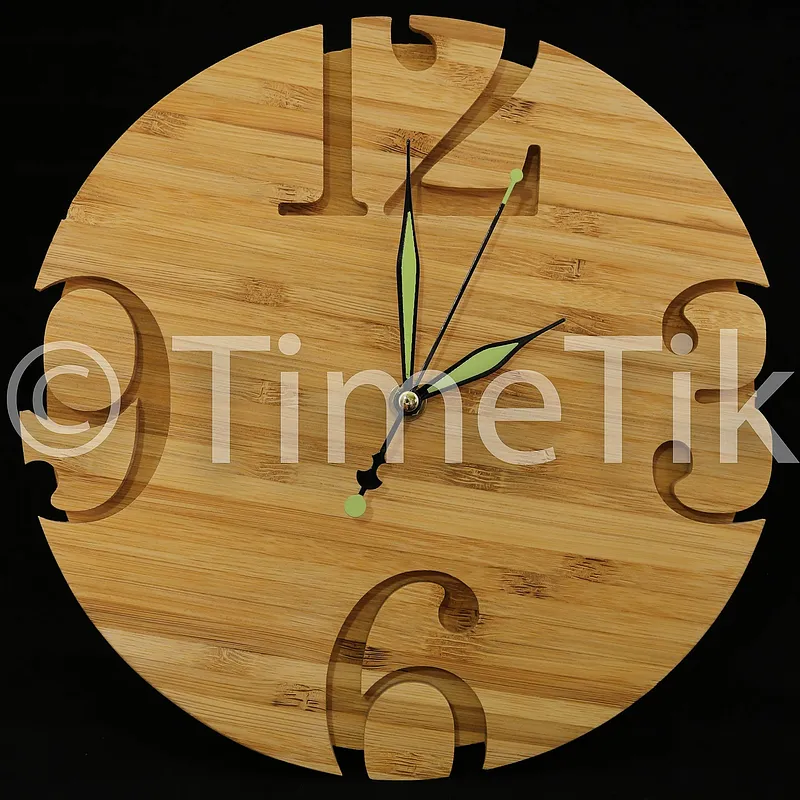 Bamboo clock - image 1