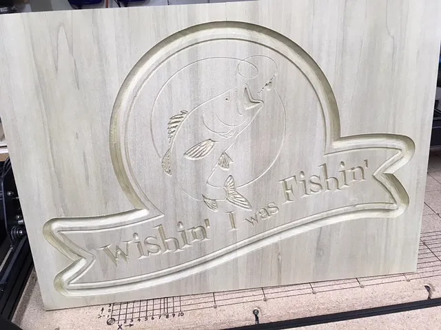 Father's Day Gift: Wishin' I was Fishin' sign - image 2