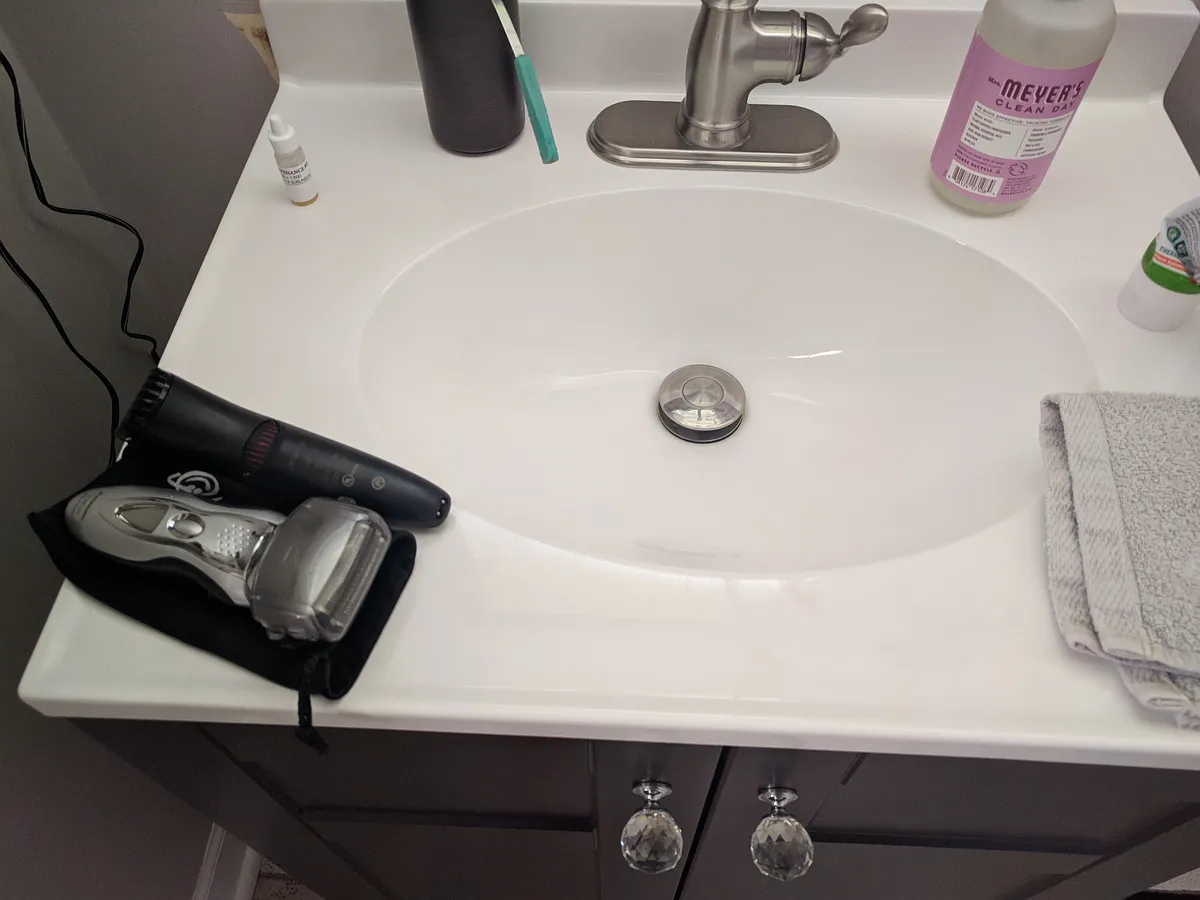Man Shave(r Shelf) — My Sink Before