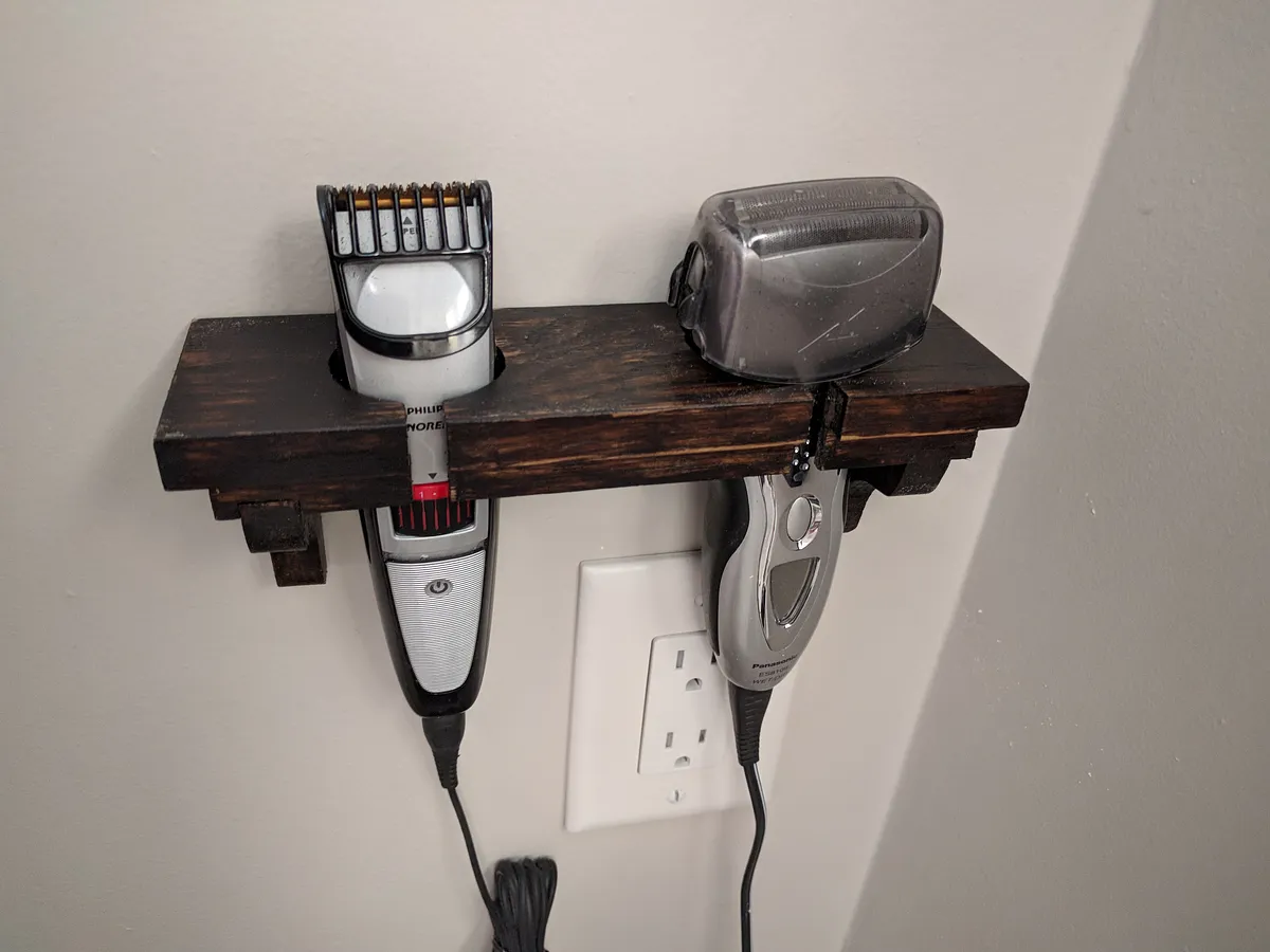 Man Shave(r Shelf) — Step 8: Add Razors and Enjoy your Man Shave