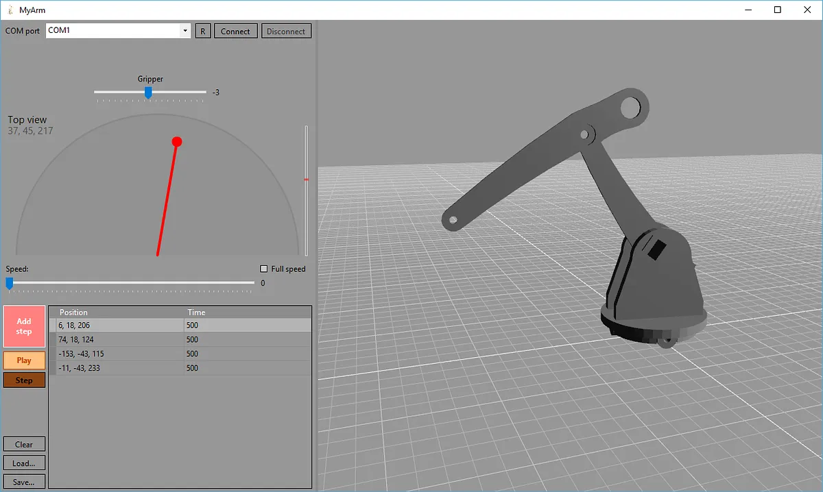 Desktop Robotic Arm — Software