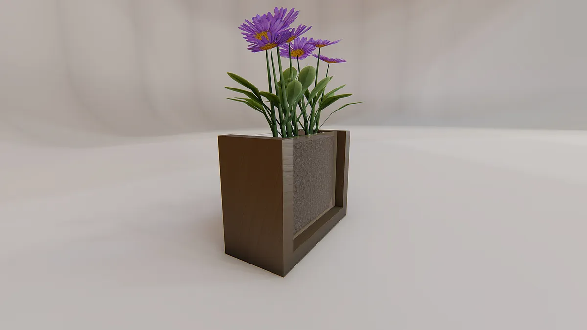 Acrylic and Wood Plant Pot - image 2