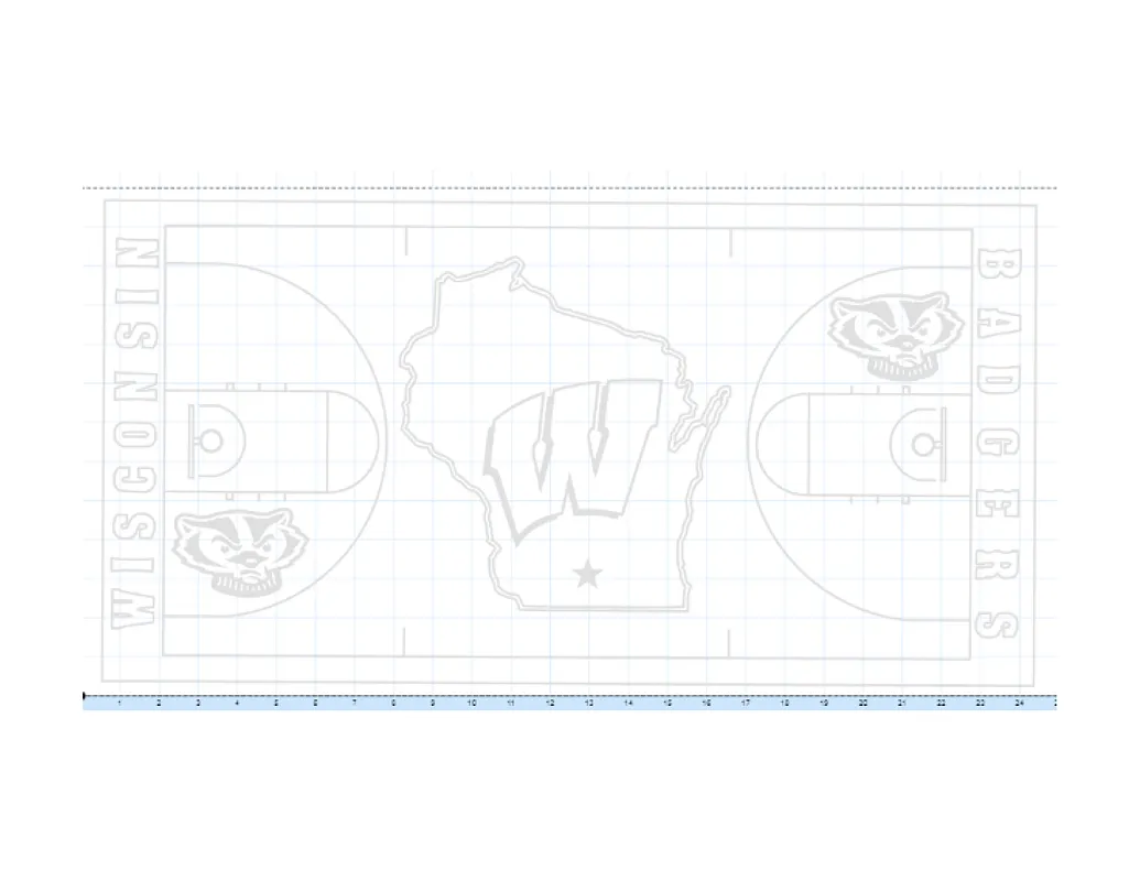 Custom Basketball Court Sign - image 1