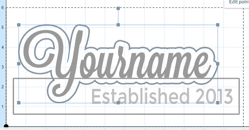 Power Hour: Lastname Established Plaque — Re-work the design - Combine the Outline and Base