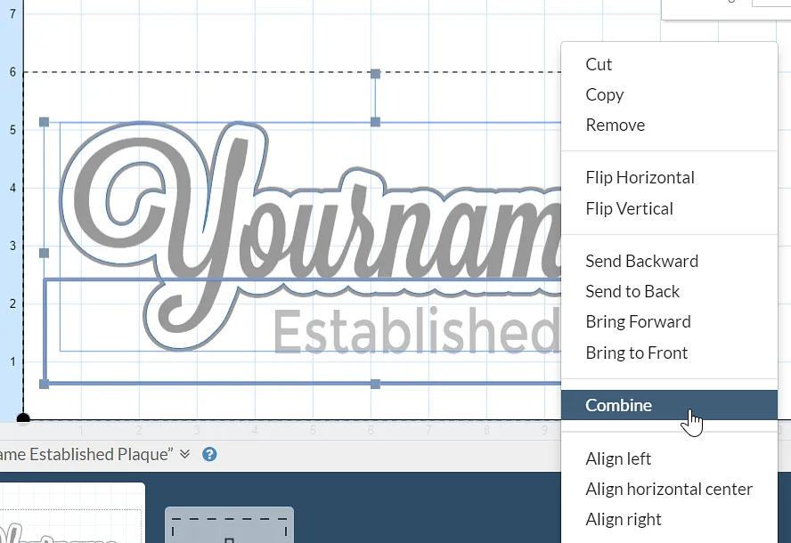 Power Hour: Lastname Established Plaque — Re-work the design - Combine the Outline and Base (image 2)