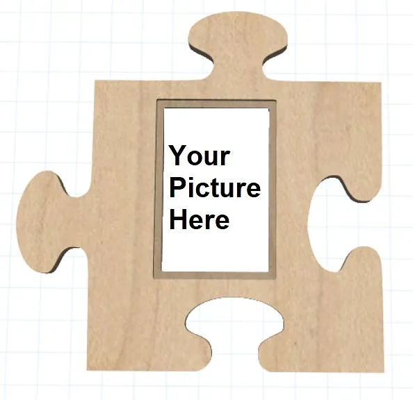 Puzzle Piece Picture Frame — Finish It