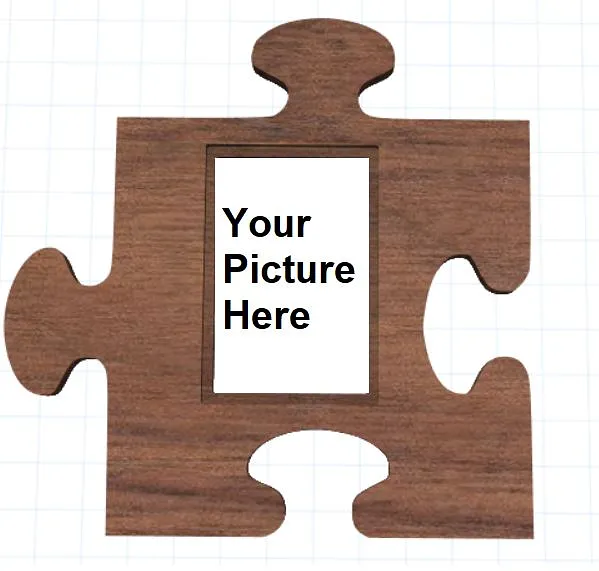 Puzzle Piece Picture Frame - image 1